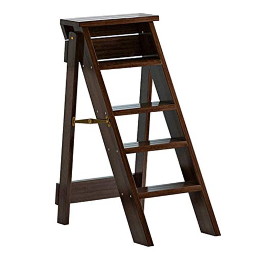 Escalera de escalada de biblioteca doméstica en madera noble duradera 2
