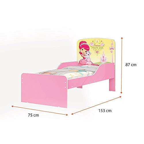 Cama Nicole Inf. Rosa Princesas - 1 Cama