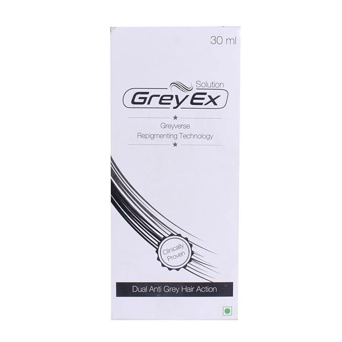 Grey-Ex Solution | Advanced Grey-verse Repigmenting Technology | Clinically Proven Dual Hair Action | Prevents Premature Greying | Unisex Hair Serum 30ml-image-13