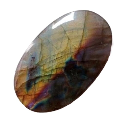 Labradorite jaune naturelle ovale sans défaut pour réussir vos sertissages de bijoux