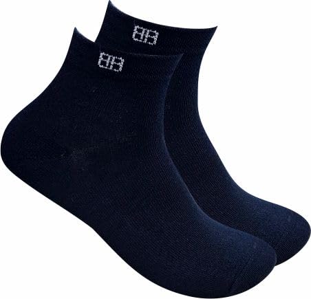 3 Pairs Ankle Socks Length Cotton Bamboo Socks Men & Women for Sports Cushion Unisex Multicolor Ankle Socks Ideal for Gym, Casual Wear & Running Odor Free, Pack of 3-image-43