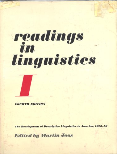 Readings in Linguistics I: The Development of D... [German] B0010YAJGA Book Cover