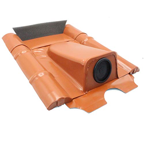 Dachdurchführung für Betonziegel, Rot pulverbeschichtet, verzinkt