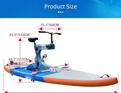 Sea Bike Pedal Boat, Inflatable Cycle for Adults - Surfing & Recreational Water Biking