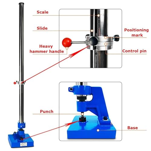 Precyzyjny tester udarowy młotka do powłok lakierniczych, regulowana wysokość 0,5 m/1 m/1,2 m z kalibrowaną skalą i kołnierzem stopu, niezawodny instrument laboratoryjny do oceny wykończenia