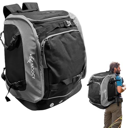 Bolsa para botas de esquí deportiva, bolsa de esquí grande de 65 L para botas de esquí, bolsa para botas de esquí, mochila deportiva ligera, bolsa para botas de esquí para esquí, camping, montañismo