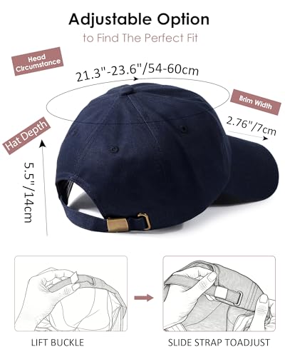 Image of Womens Satin Lined Unstructured Baseball Cap Unisex Silk Lining Washed Cotton Adjustable Vintage Dad Hat