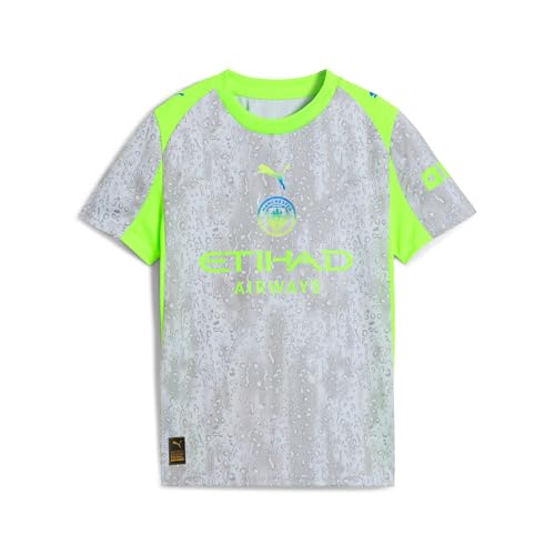 PUMA Manchester City FC Maillot extérieur pour Enfants 25/26, Bleu (Cool Weather x Pro Green), 164