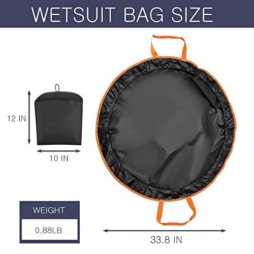 Tapete para Cambiar Traje de Neopreno, Alfombrilla Impermeable y Duradera con Bolsillo y Asas para Surfistas, Kayakistas, Rafting y Navegantes miniatura 6