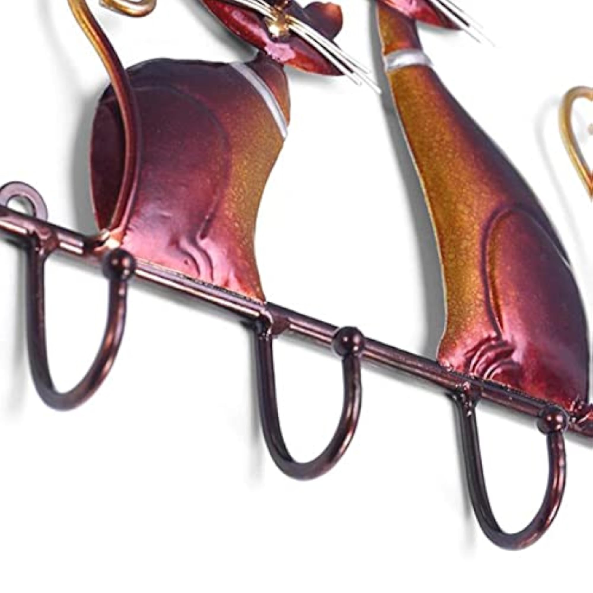 4 Hooks Key Holder Rack, Decorative Wall Mount