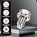 M12 x 1.5 Magnetic Oil Drain Plug, Magnetic Stainless Steel Oil Pan Drain Nut Bolt with 5 PCS Copper Crush Washer Anti Leakage, Universal Leak-proof Replacement,Fits Most Cars, Motorcycles, Boats