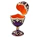QIFU Vintage Style Hand Painted Purple Faberge Egg Style Trinket Box with Rich Enamel and Sparkling Rhinestones Unique Gift for Family(QF3388)