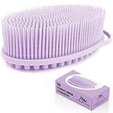 Avilana Exfoliating Silicone Body Scrubber Easy to Clean, Lathers Well, Long Lasting, and More Hygie