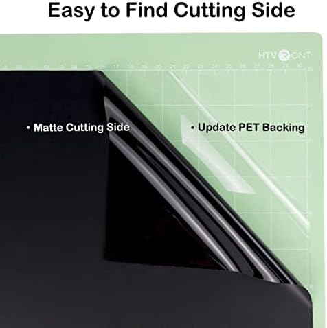 HTVRONT Matte Black Permanent Vinyl Roll, 12 x14FT, for Car Decals & Signs