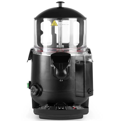 Chocolatera eléctrica profesional de 5 litros para hostelería. Dispensador de chocolate caliente industrial al baño maría, para cafetería, churrería, panadería y pastelería.