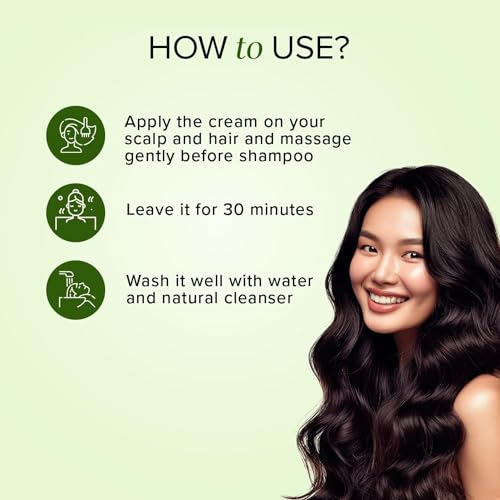 Khadi Natural Protein Hair Cream | Nourishes for Soft, Silky and Shiny Hair | Paraben, SLS Free | Suitable for All Hair Types | 150gm