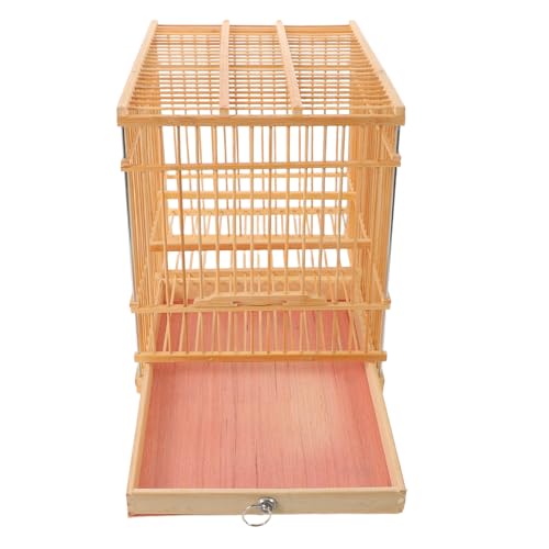 Cage à oiseaux en bambou artisanale volière suspendue d'exception - 2