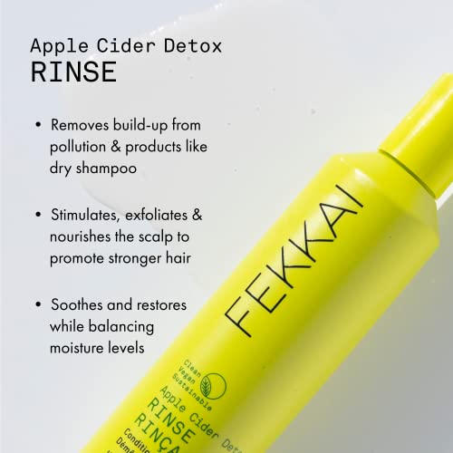 Fekkai Apple Cider Detox Rinse - 8.5 Oz - Detangling Treatment - Salon Grade, Ewg Compliant, Vegan & Cruelty Free - Promotes Hair & Scalp Health #TOP1