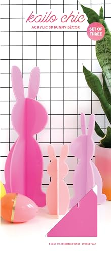 Lapins en acrylique Kailo Chic pour remplacer les décorations de Pâques fragiles