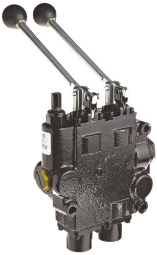 Prince RD526CCAA5A4B1 Directional Control Valve, Monoblock, Cast Iron, 2 Spool, 4 Ways, 3 Positions, Tandem, Spring Center, Lever Handle, 3000 psi, 25 gpm, In/Out: #12 SAE, Work #10 SAE - Thumbnail 2