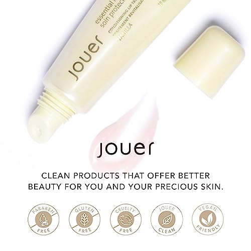 Jouer Essential Lip Enhancer - Plumping Lip Gloss - Enhancing Lip Conditioner - Moisturize, Plump, & Nourishing Lip Care - Jojoba Seed Oil And Maxi Lip Formula For Moisturizing And Fullness, Vanilla #TOP4