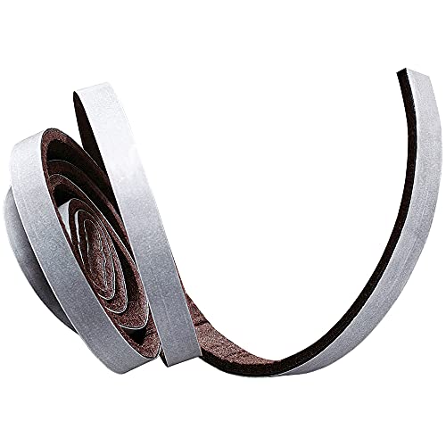Softtouch 1/2" X 60" Heavy-Duty Self-Stick Felt Furniture Strip Roll - Protect Surfaces From Scratches & Damage, Brown (3 Pack) #TOP2