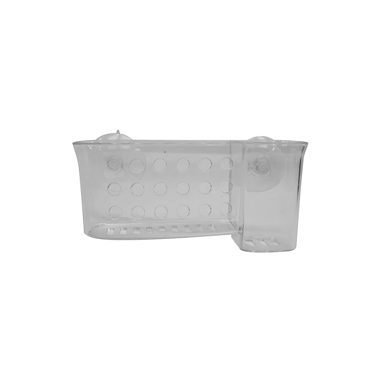 TG LLC Treasure Gurus Clear Suction Cup Shower Caddy Shelf Wall Mount Bathroom Organizer Soap Holder Bath Storage