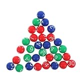 Bunte bälle: ausgestattet mit einer vielzahl von bunten bällen, die den spaß und die spannung der lotterieziehung erhöhen, bingo-plastikball, kleine plastikbälle