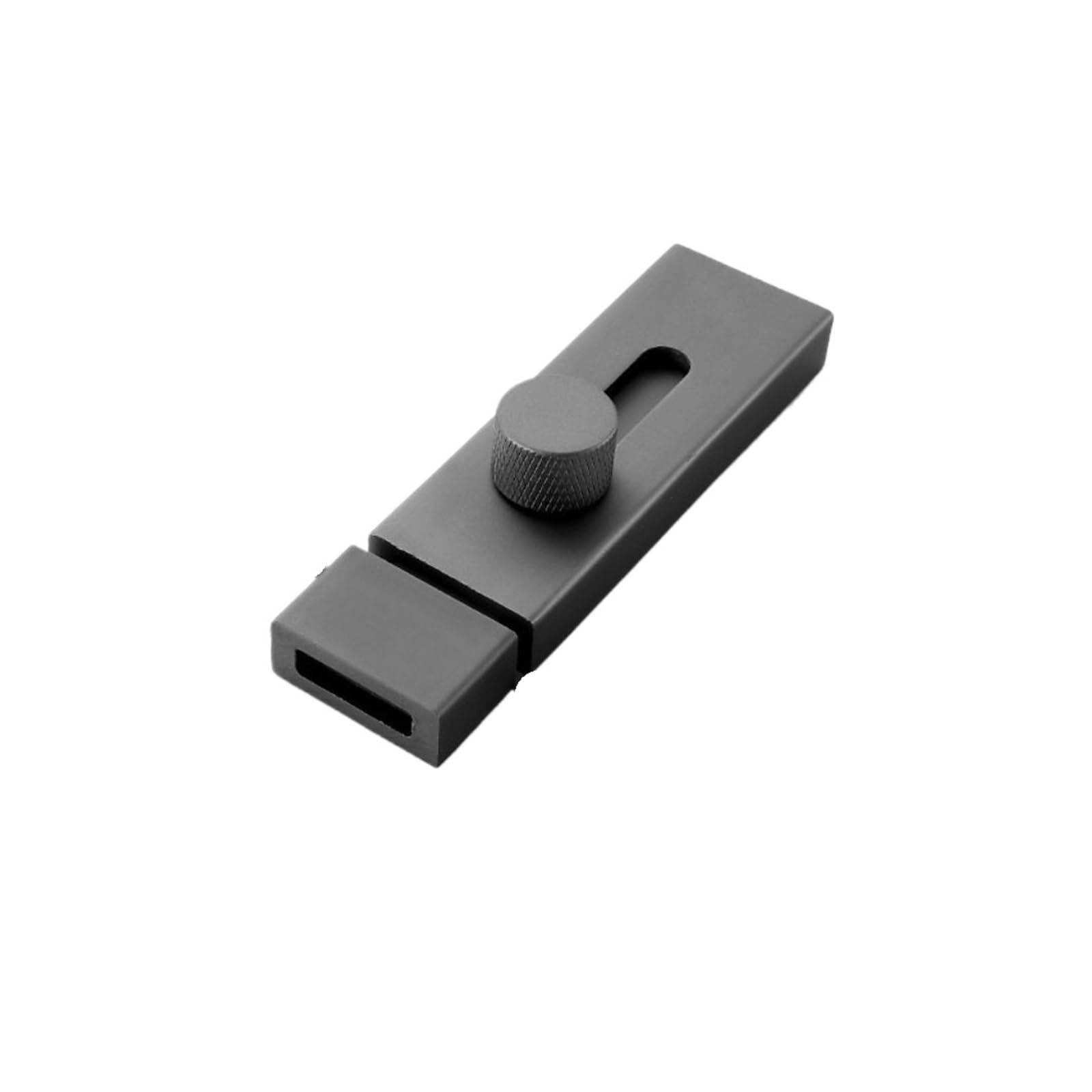 Kreativer Türschloss-Schutzriegel, Diebstahlsicherung, Haspe, Schiebescheune, Haushalt, Verdickung(Black,3 inch)