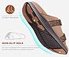 KuaiLu Mens Walking Slide Sandals Orthotic Athletic Thick Cushion Recovery Sport Sandles Adjustable Strap Open Toe Slip On Yoga Mat With Comfortable Plantar Fasciitis Arch Support Khaki Size 11 #5