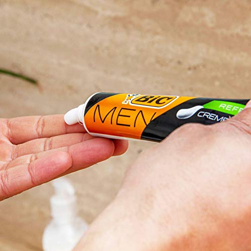 Creme de Barbear BIC Men Sensitive 65g, c/ Tecnologia BICalm Tech, Para um barbear mais suave, 93078