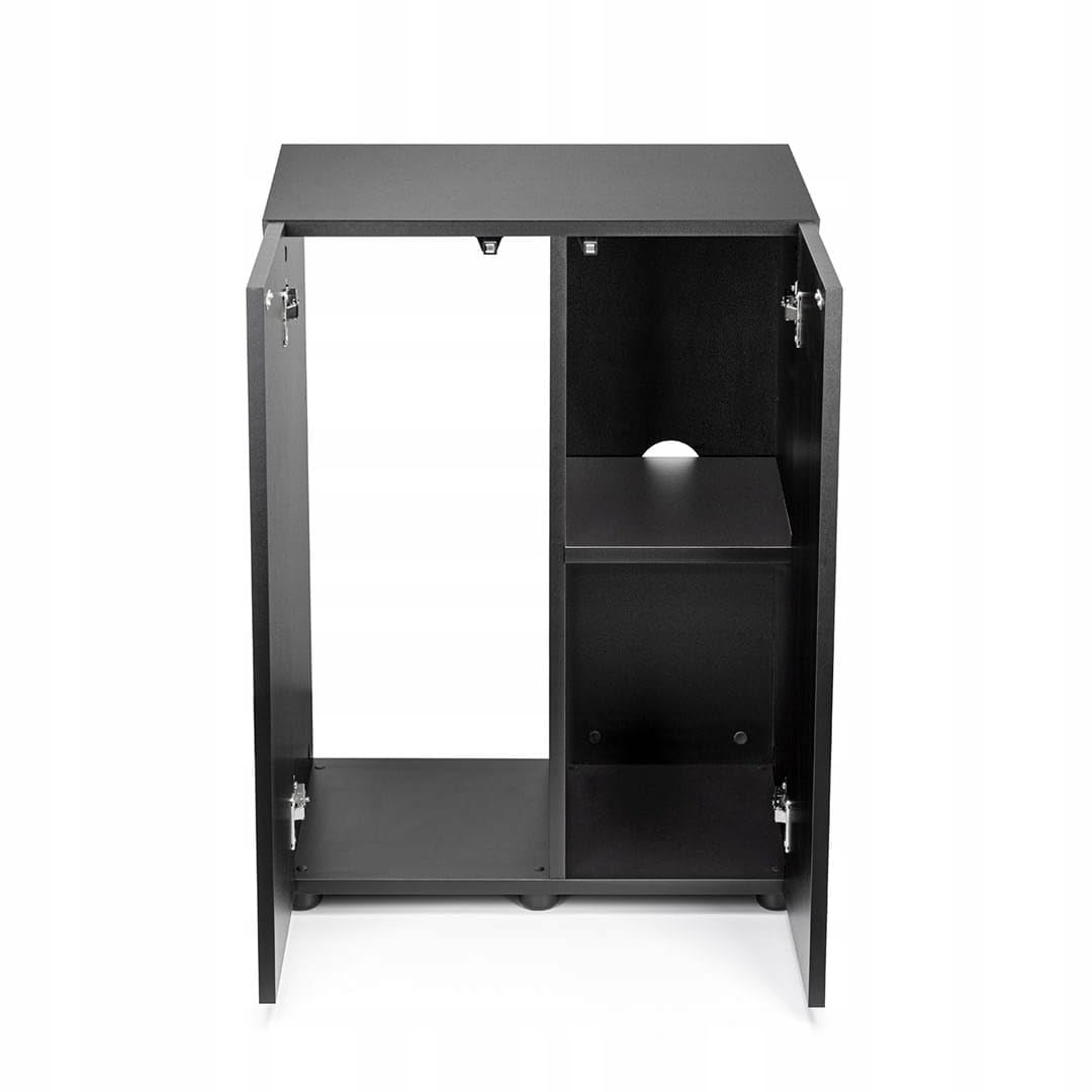 Szafka Aquael OPTI SET 130 w wersji czarnej / 60 x 40 x 80 cm