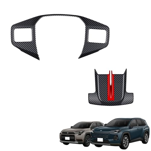 HYJOUM [�X�e�A�����O�p�l��] RAV4 XA60 6��� 60�n �ɓK�p For RAV4 �X�e�A�����O�X�C�b�`�t���[�� �X�e�A�����O�z�C�[���p�l�� �L�Y�h�~ ����h�~ ABS�� �g���^��p�݌v �����p�[�c �J�[�A�N�Z�T���[ �C���e���A�p�l�� �K�[