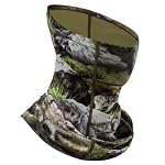 UPF 50+ Hunting Neck Gaiter with Mesh Panel, Breathable Face Mask