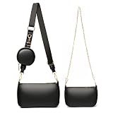 Choogee Quilted Small Crossbody Bag for Women With Coin Purse Pouch Multi Thick Strap Side Shoulder