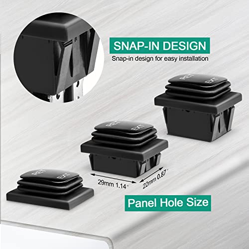 image for QTEATAK DC 12V 10A 6 Pin 3 Position (ON)-Off-(ON) AC 110V-220V Waterpr