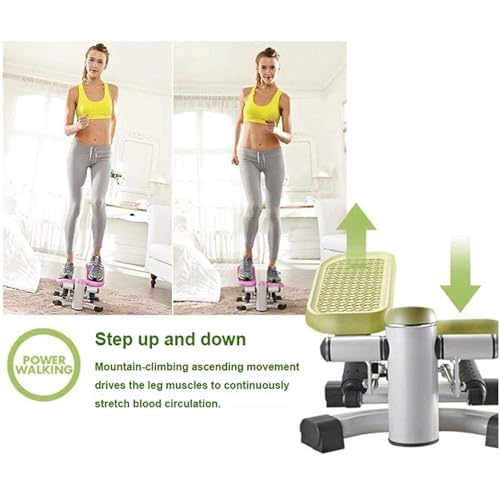 Image of Mini-Stepper Swing Stepper with LCD Display - Aerobic Leg Toner & Toning Home Fitness Machine for Men & Women, Silent Hydraulic Resistance(Purple)