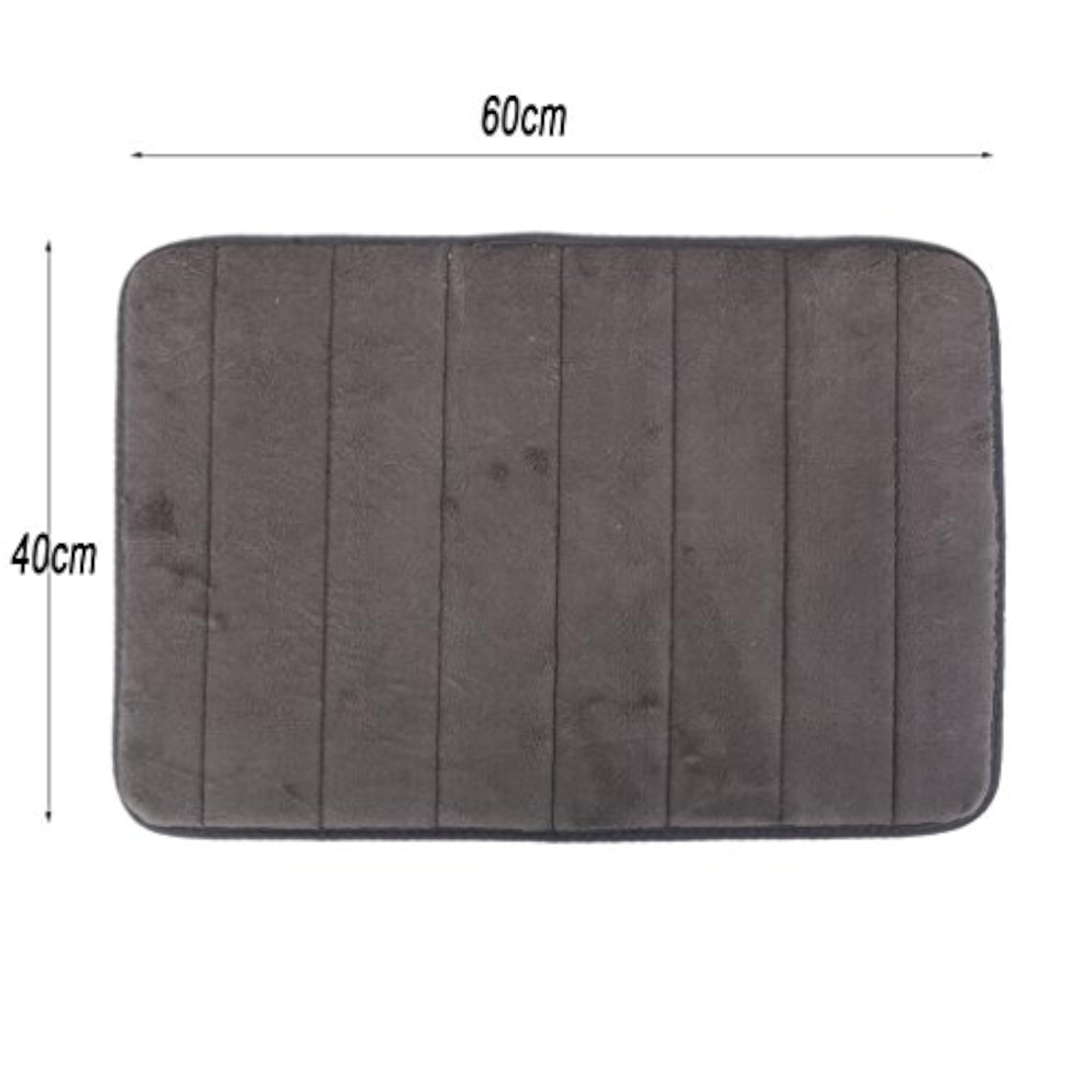 Rectangular Fluffy Non-Slip Mat, Bathroom Decor