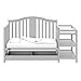 Graco Solano 4-in-1 Convertible Crib and Changer with Drawer (Pebble Gray) – Crib and Changing -Table Combo with Drawer, Includes Changing Pad, Converts to Toddler Bed, Daybed and Full-Size Bed