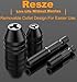 Resze Keyless Drill Chuck Adapter - 3Pcs Drill Chucks for Impact Driver, 1/4' Hex Shank Chuck Conversion Adapters
