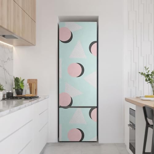 Pegatinas de nevera impermeables y resistentes a rayones estilo abstracto 3