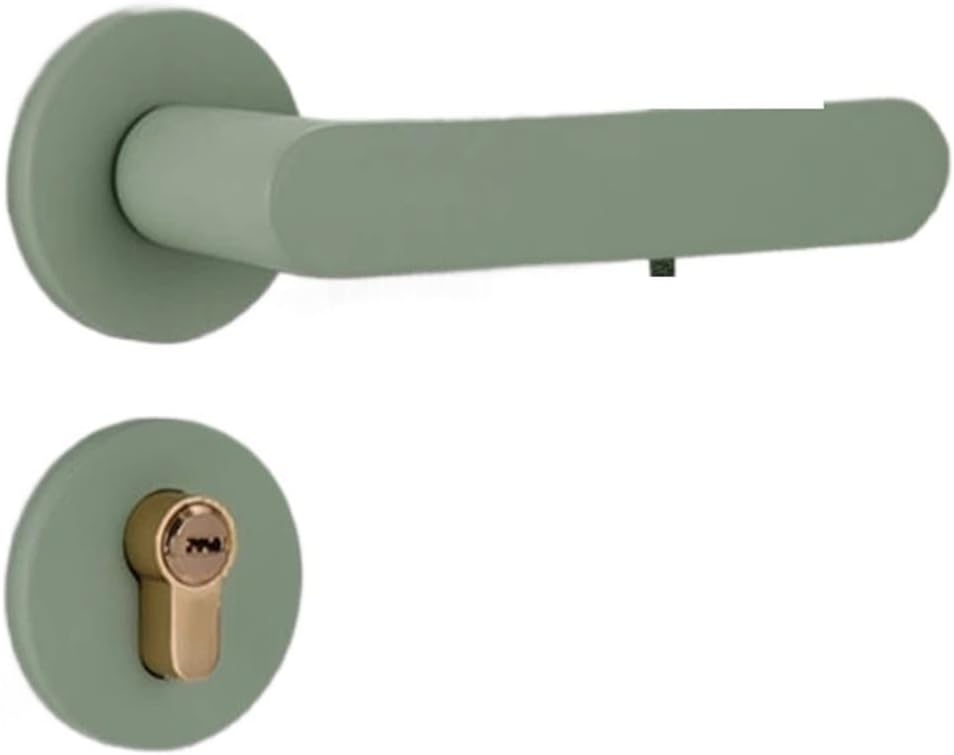 Color Silent Split Door Lock Mechanical Door Lock(Dark Green)