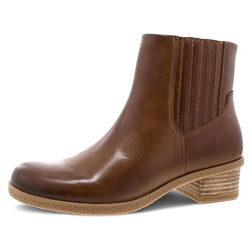 Image of Dansko Daisie Chelsea Boot for Women - Waterproof Leather and Construction with Rubber Outsole and Leather Stacked Heel for Long-Lasting Style in Any Weather