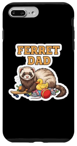 Ferret Dad �����Y �{�[�C�Y �y�b�g�I�[�i�[�̗��l ���̓� �ւ�Ɏv���y���� �X�}�z�P�[�X iPhone 7 Plus/8 Plus �p