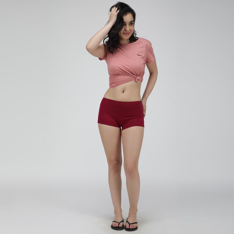 Image of Amul Comfy Women Boy Shorts Innerwear Combo Pack(Assorted Colours May Vary)
