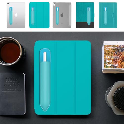 Image of MoKo Adhesive Pencil Case Holder Sticker for Apple Pencil, Cyan Blue