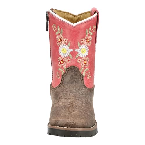 Image of Smoky Mountain Boots Toddlers' Autry Square Toe Leather Western Cowboy Boots