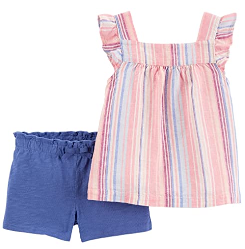 Ensemble 2 pièces Carter's vêtement bébé 24 mois t-shirt rayé et short