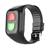 Syglawnd Fitness, braccialetto SOS, braccialetto di localizzazione GPS, posizione, chiamata di emergenza, fitness, orologio per anziani, bambini, nero, emergenza