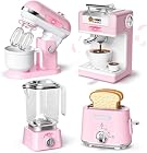 Foto di Toyssa Elettrodomestici Cucina Giocattolo per Bambini, Macchina Caffè Frullatore Sbattitore Tostapane, Accessori Cucina Bambini con Luce Sonora, Cucine Giochi Regalo Bambina Bambini 3 4 5 6 7 8 Anni